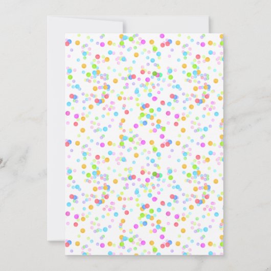 ピエロサーカス誕生日パーティーの招待 招待状 (裏面)