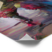 ピエロジャングリングアートファンタジーイラストレーションポスター ポスター (角)