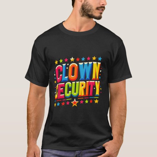 ピエロセキュリティハロウィーンの衣装 Tシャツ (正面)