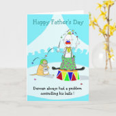ピエロハッピー・パパの日 カード (黄色い花)