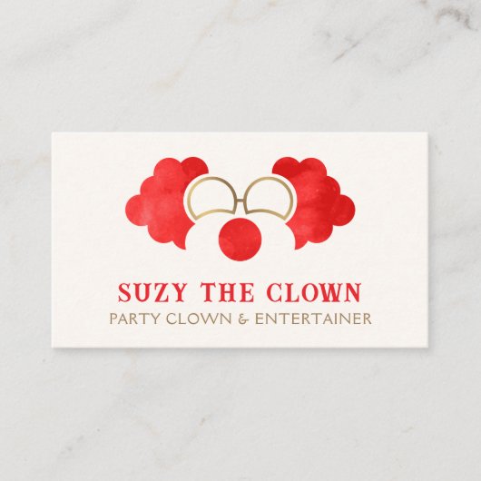 ピエロパーティー興行 名刺 (正面)