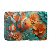 ピエロフィッシュインコーラルバスルームラグマットホームデコール バスマット (正面)