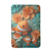 ピエロフィッシュインコーラルバスルームラグマットホームデコール バスマット (正面縦)