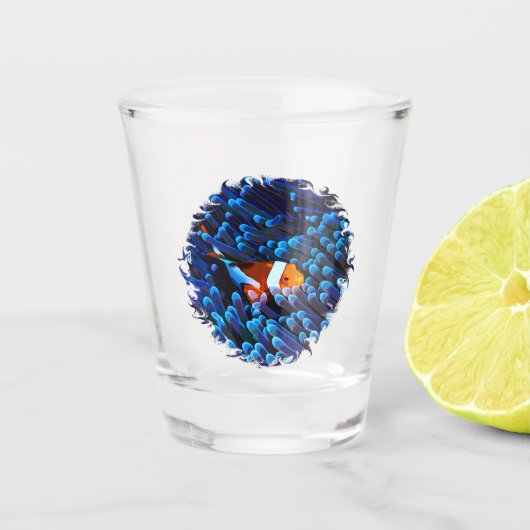 ピエロフィッシュバンダナUSB充電ステーション ショットグラス (正面)