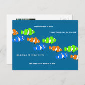 ピエロフィッシュ学生歓迎先生フォトカード ポストカード (正面/裏面)