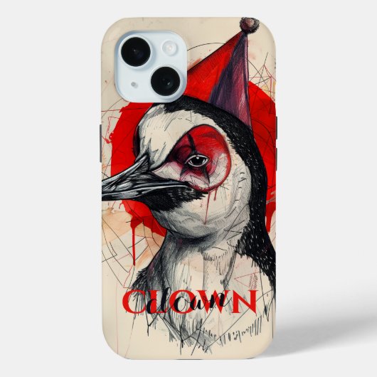 ピエロペンギン Case-Mate iPhoneケース (裏面)