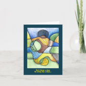 ピエロユーモアのある演技のようなピエロ カード (正面)