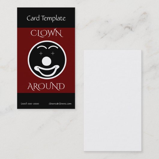 ピエロロゴコメディアン 名刺 (正面/裏面)