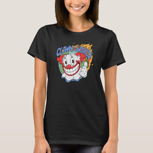 ピエロワールドザワールドワンズ不機嫌 Tシャツ (正面)