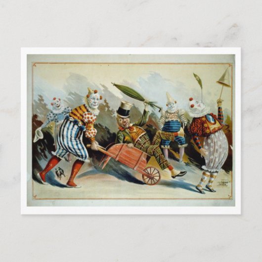 ピエロヴィンテージはがき ポストカード (正面)