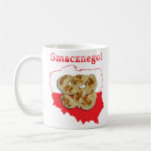 ピエロージスマッチネゴポーランドの地図 コーヒーマグカップ (左)