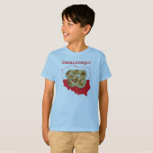 ピエロージスマッチネゴポーランドの地図 Tシャツ (正面フル)