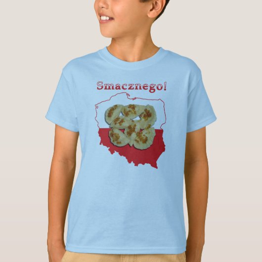 ピエロージスマッチネゴポーランドの地図 Tシャツ (正面)