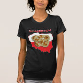 ピエロージスマッチネゴポーランドの地図 Tシャツ (正面)