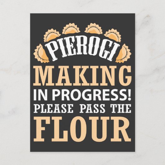 ピエロージメーカーポーランドグルメポーランドフード ポストカード (正面)
