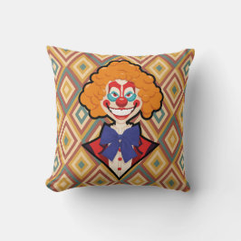 ピエロ不気味レトロハロウィーンクリーミーカーニバル クッション