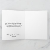 ピエロ不気味レトロ不気味カラフルハロウィン カード (内部)