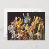 ピエロ事務所ユーモアサーカス法の会議3リング ポストカード (正面/裏面)