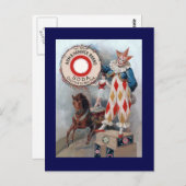 ピエロ人形の馬 ポストカード (正面/裏面)