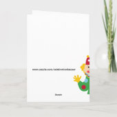 ピエロ付きスターハッピーバースデーカード カード (裏面)