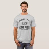 ピエロ刑務所陸上部の財産 Tシャツ (正面フル)