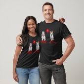 ピエロ子猫とピットブルドッグホラーハロウィーン Tシャツ (ユニセックス)