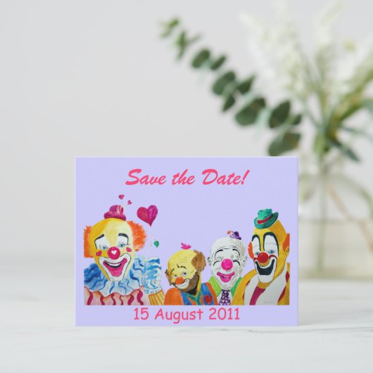 ピエロ日付ポストカードの保存 案内ポストカード (スタンド正面)