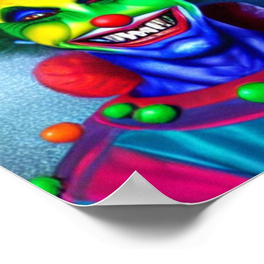 ピエロ気味熱狂する ポスター (角)