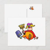 ピエロ清掃員 ポストカード (正面/裏面)