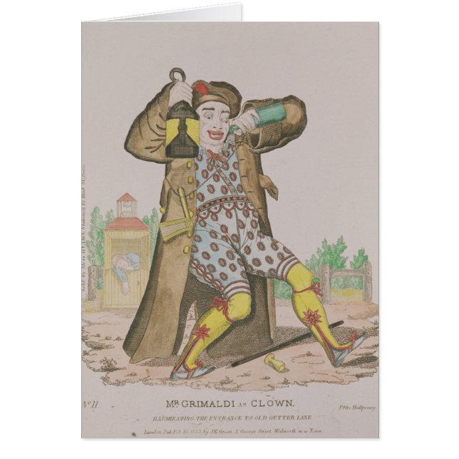 ピエロ照明として、Grimaldi氏 (正面)