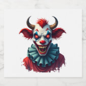 ピエロ牛の恐怖 スパークリングワインラベル (シングルラベル)