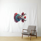 ピエロ牛の恐怖 タペストリー (インサイチュ(横))