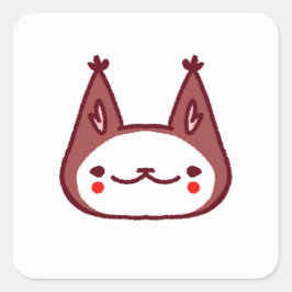 ピエロ猫シール スクエアシール