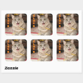 ピエロ猫 スクエアシール (シート)