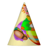 ピエロ紙パーティー帽子 パーティーハット (左)