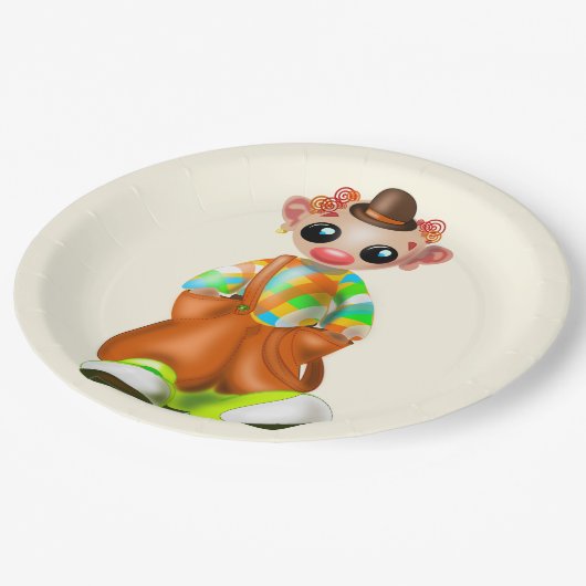 ピエロ紙プレート ペーパープレート (アングル)