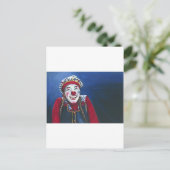 ピエロ絵画の ポストカード (スタンド正面)