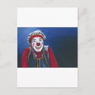 ピエロ絵画の ポストカード