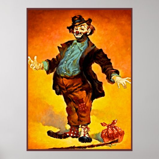 ピエロ絵画ポスター14 ポスター (正面)