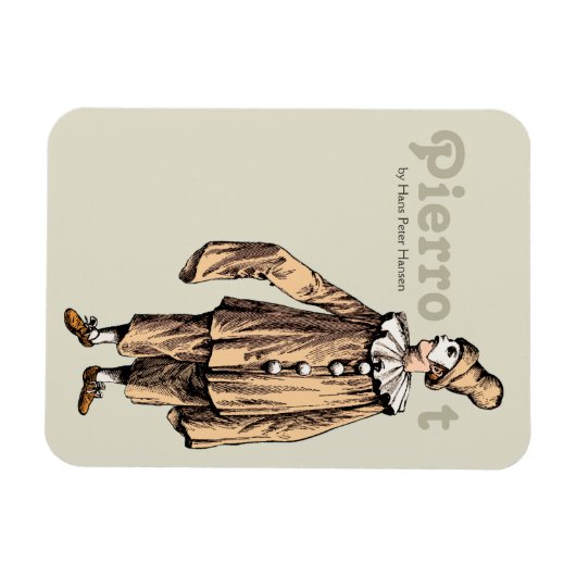 ピエロ著Hans Peter Hansen CC0176 マグネット (横)