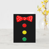 ピエロ衣装ハロウィーンおもしろいサーカスピエロマッチング カード (黄色い花)