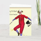 ピエロ誕生日カード カード (裏面)