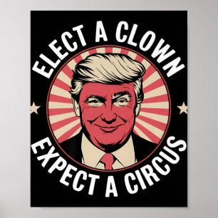 ピエロ選はサーカスがトランプのアンチTを刺激すると予想している ポスター