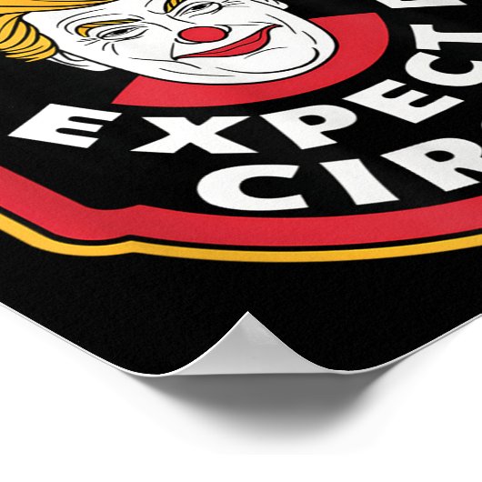 ピエロ選はサーカスがトランプのアンチTを刺激すると予想している ポスター (角)