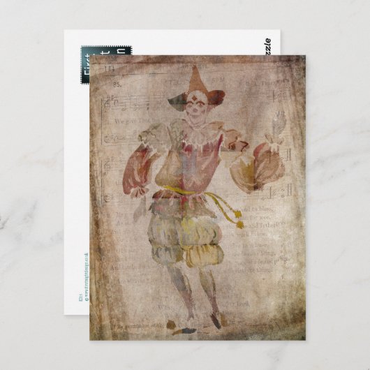 ピエロ鏡 ポストカード (正面/裏面)