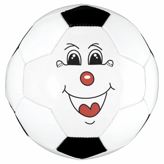ピエロ顔 サッカーボール (正面)