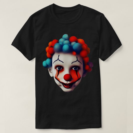 ピエロ顔 Tシャツ (デザイン正面)