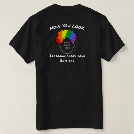 ピエロ顔Tシャツ Tシャツ (デザイン裏面)