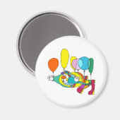 ピエロ飛んでいる(風船) マグネット (正面/裏面)