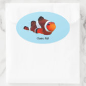 ピエロ魚シール 楕円形シール (バッグ)